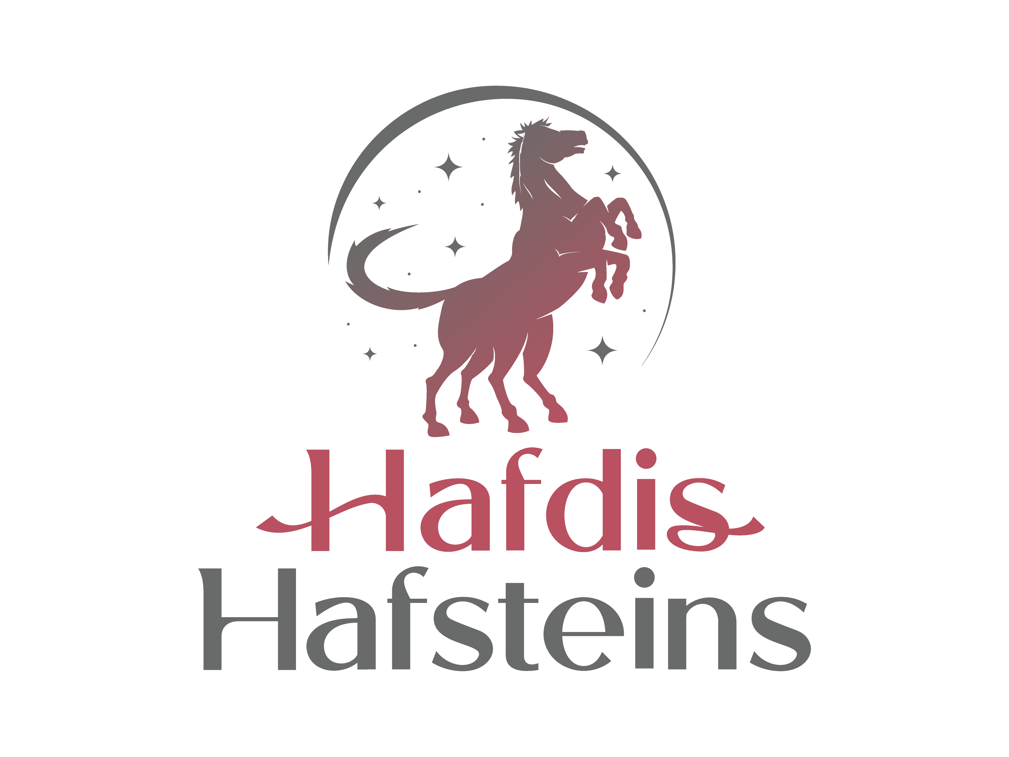 Hafdis Hafsteins Logo of an 8 legged horse